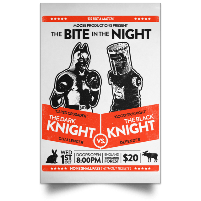 Housewares White / 12" x 18" The Bite In The Night Portrait Poster