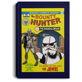 Housewares Navy / 8" x 12" The Bounty Hunter Comic Premium Portrait Canvas