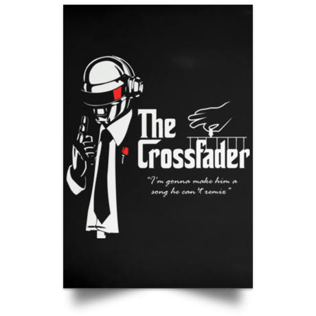 Housewares Black / 12" x 18" The Crossfader2 Portrait Poster