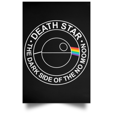 Housewares Black / 12" x 18" The Dark Side Of The No Moon Portrait Poster