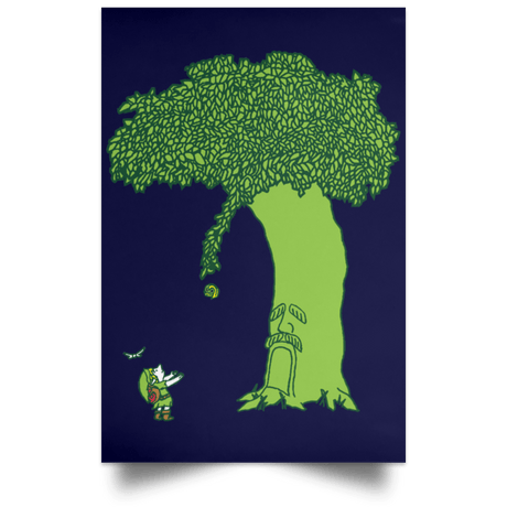 Housewares Navy / 12" x 18" The Deko Tree Portrait Poster