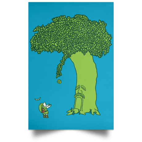 Housewares Turquoise / 12" x 18" The Deko Tree Portrait Poster