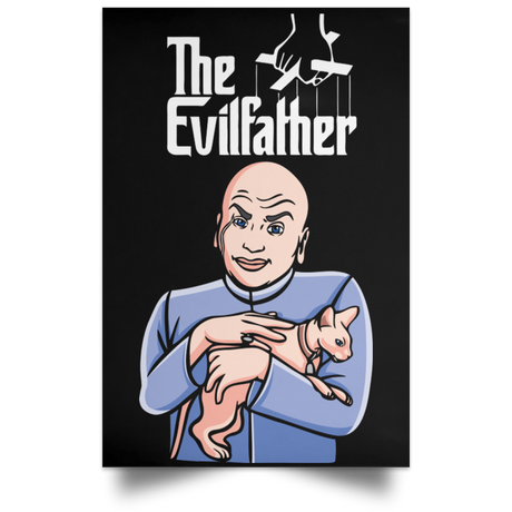 Housewares Black / 12" x 18" The Evilfather Portrait Poster