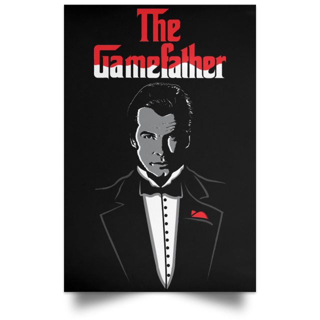 Housewares Black / 12" x 18" The Gamefather Portrait Poster