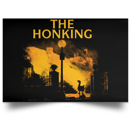 Housewares Black / 18" x 12" The Honking Landscape Poster
