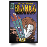 Housewares Black / 12" x 18" The Incredible Blanka Portrait Poster