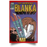 Housewares Red / 12" x 18" The Incredible Blanka Portrait Poster
