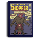 Housewares Navy / 8" x 12" The Incredible Chopper Premium Portrait Canvas