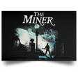 Housewares Black / 18" x 12" The Miner Landscape Poster