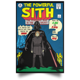 Housewares Black / 12" x 18" The Powerful Sith Comic Portrait Poster