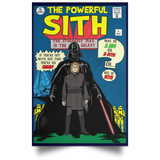 Housewares Navy / 12" x 18" The Powerful Sith Comic Portrait Poster