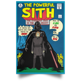 Housewares Turquoise / 12" x 18" The Powerful Sith Comic Portrait Poster