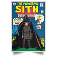 Housewares White / 12" x 18" The Powerful Sith Comic Portrait Poster