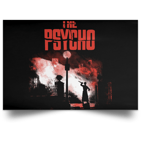 Housewares Black / 18" x 12" The Psycho Landscape Poster