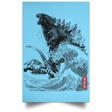 Housewares Columbia Blue / 12" x 18" The Rise of Gojira Portrait Poster