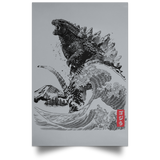 Housewares Grey / 12" x 18" The Rise of Gojira Portrait Poster