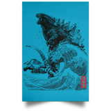 Housewares Turquoise / 12" x 18" The Rise of Gojira Portrait Poster