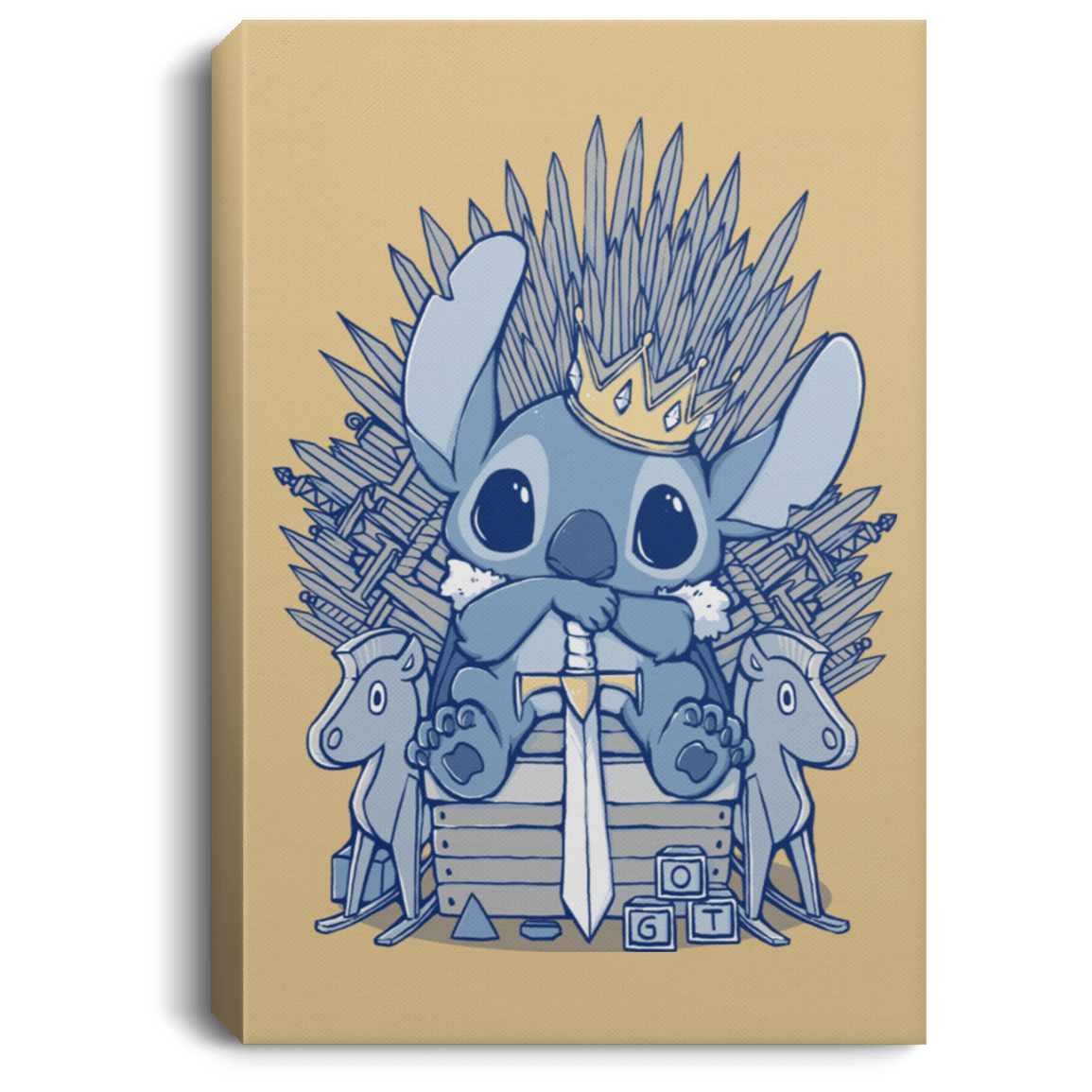 Housewares Tan / 8" x 12" The Throne Premium Portrait Canvas