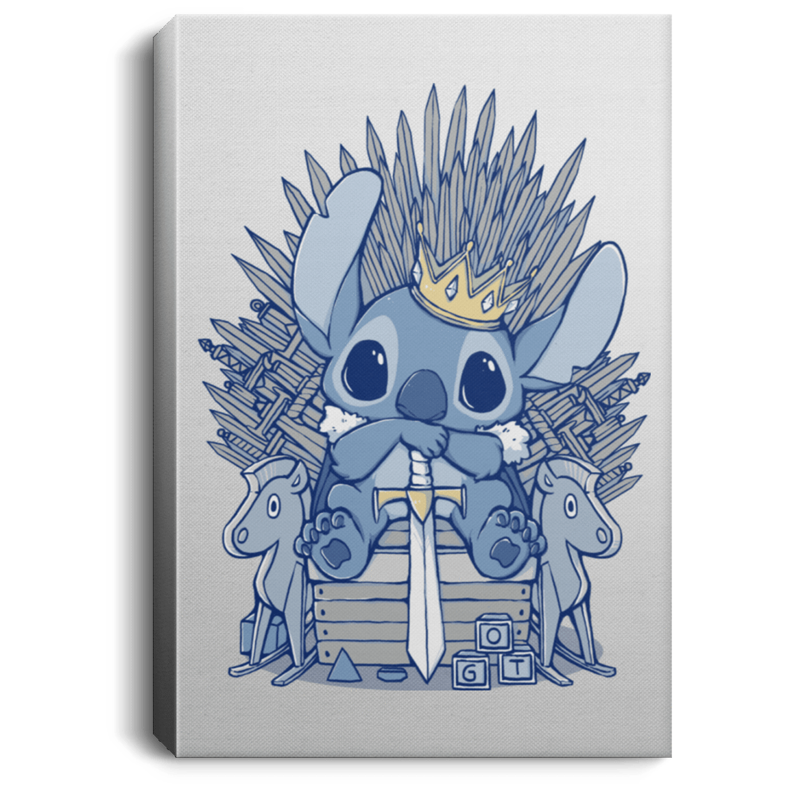 Housewares White / 8" x 12" The Throne Premium Portrait Canvas