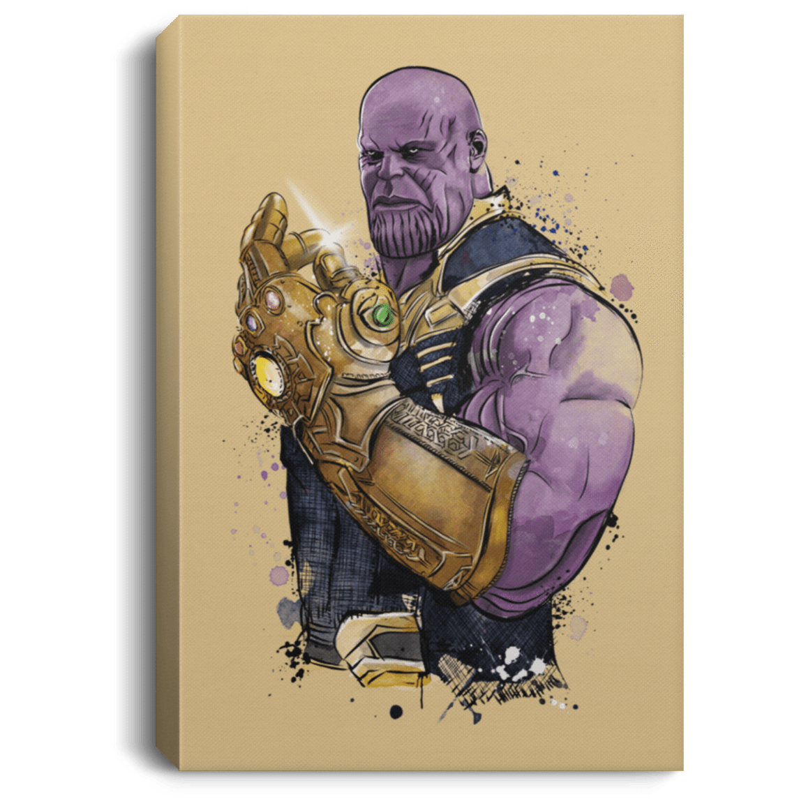 Housewares Tan / 8" x 12" The Titan Watercolor Premium Portrait Canvas