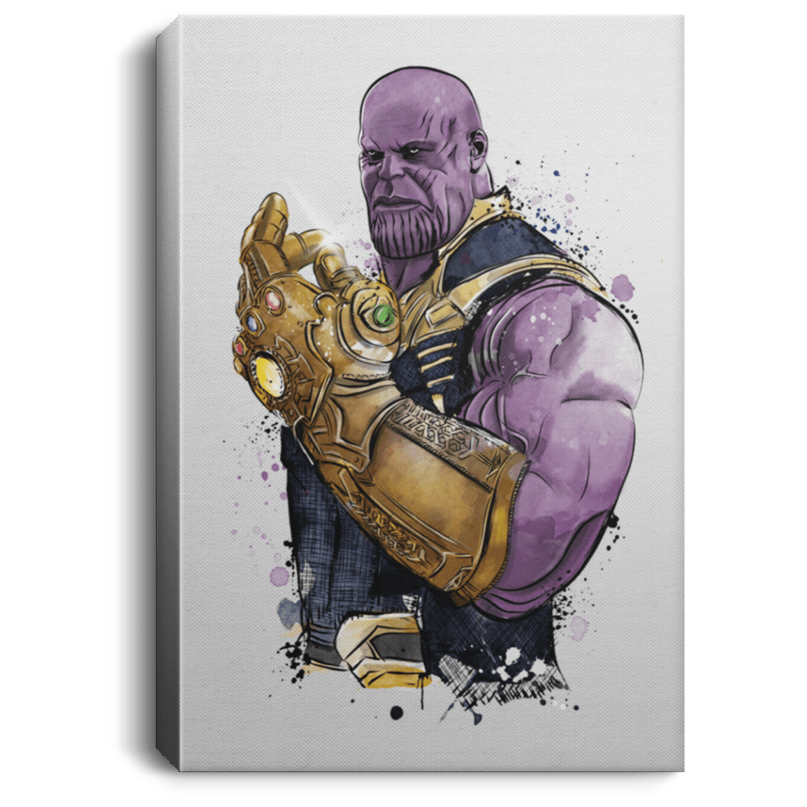 Housewares White / 8" x 12" The Titan Watercolor Premium Portrait Canvas