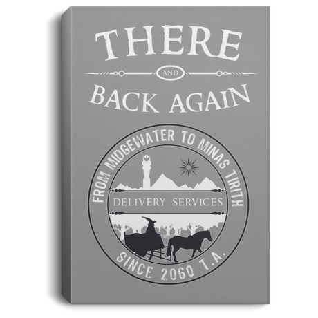 Housewares Gray / 8" x 12" There and Back Again Premium Portrait Canvas