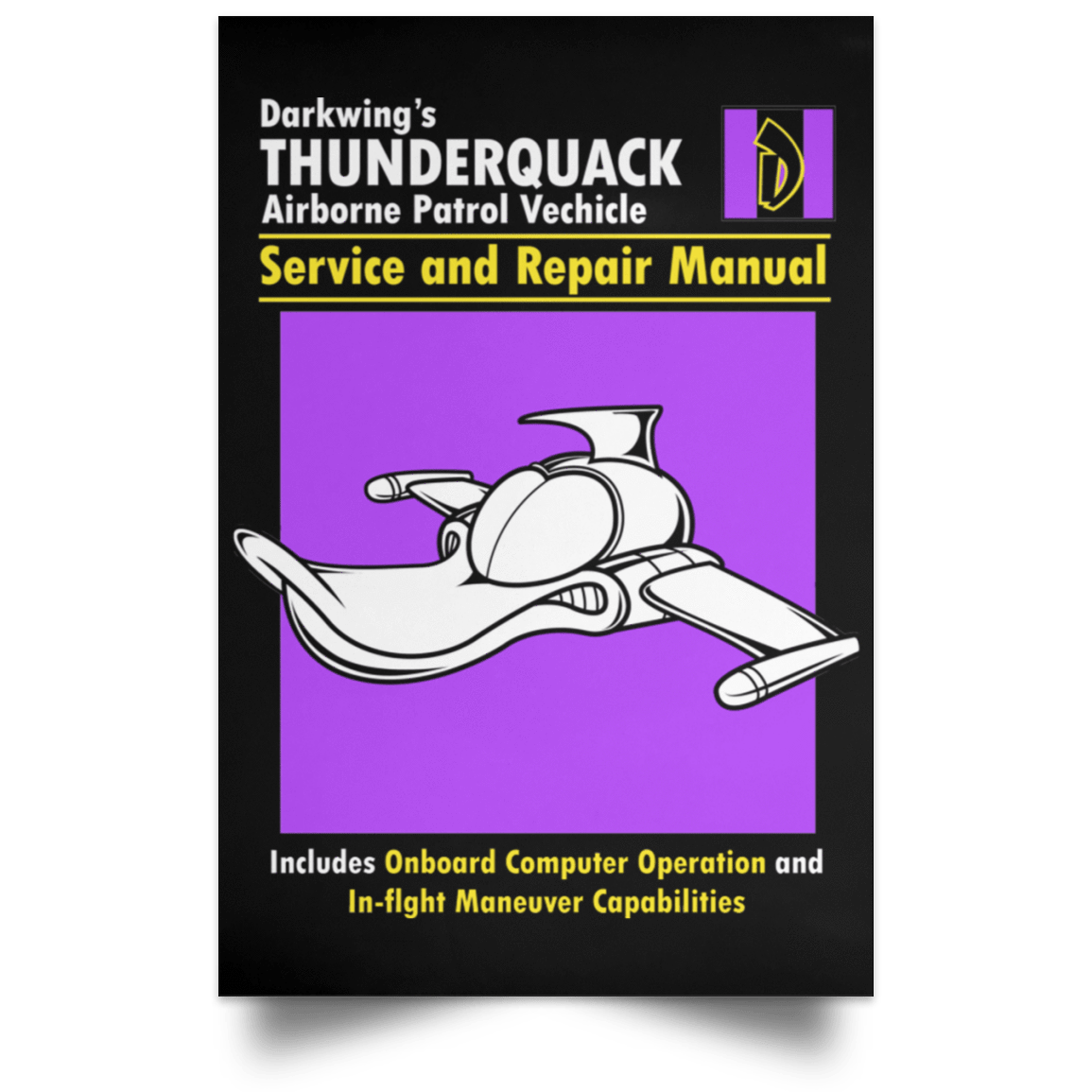 Housewares Black / 12" x 18" Thunderquack Manual Portrait Poster