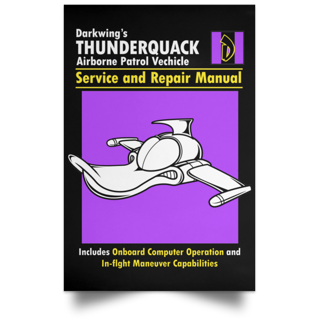 Housewares Black / 12" x 18" Thunderquack Manual Portrait Poster