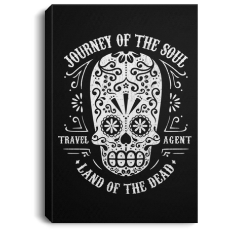 Housewares Black / 8" x 12" Travel Agent Catrina Premium Portrait Canvas