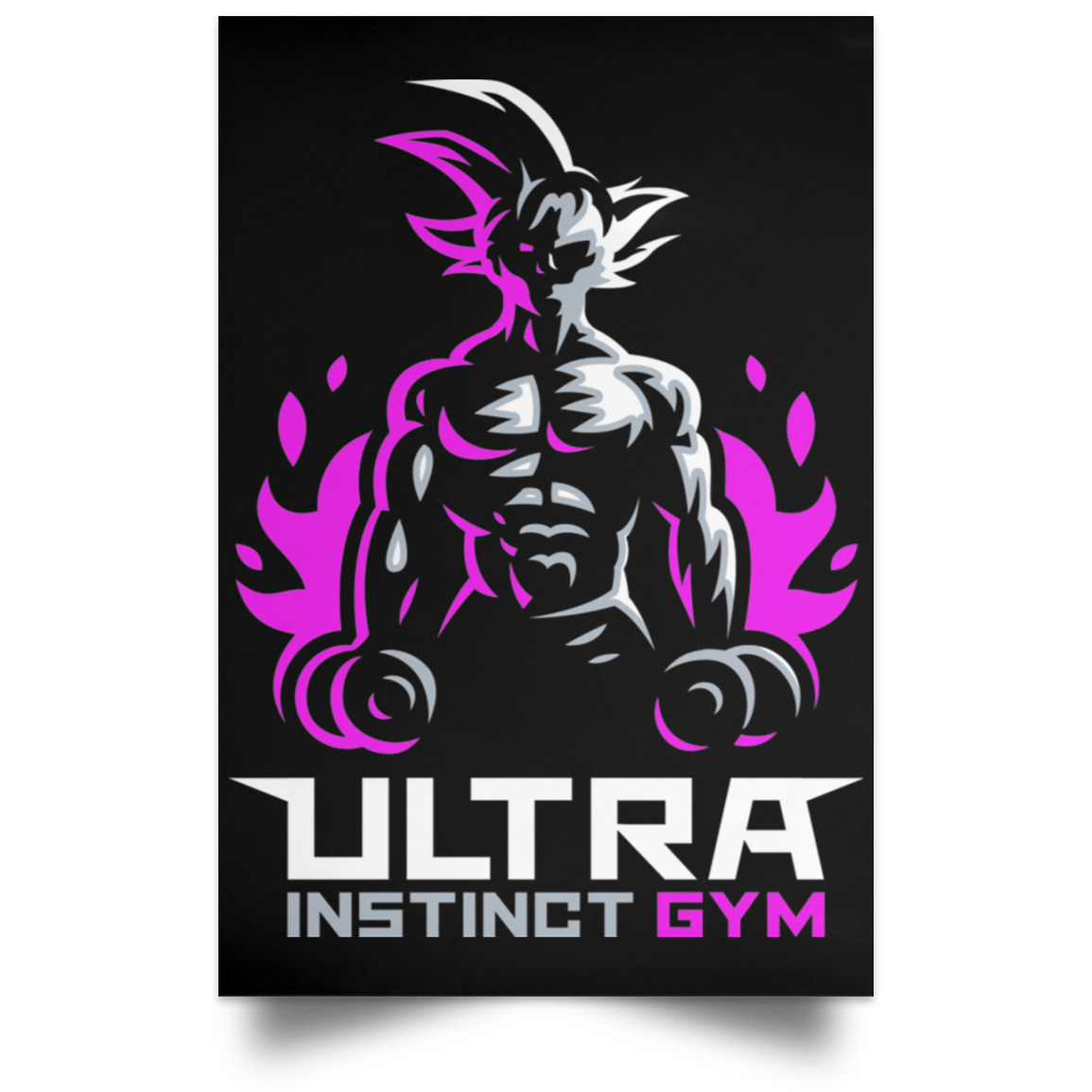 Ultra Instinct Gym Portrait Poster