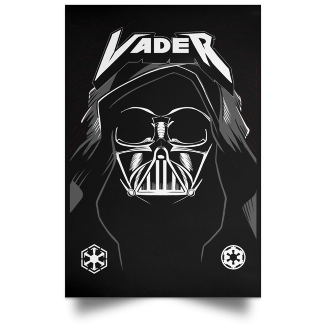 Housewares Black / 12" x 18" Vader Rock Portrait Poster