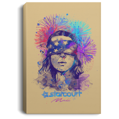 Housewares Tan / 8" x 12" Water Color Starcourt Mall Premium Portrait Canvas