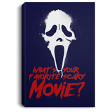 Housewares Navy / 8" x 12" What's Your Favorite Scary Movie Premium Portrait Canvas