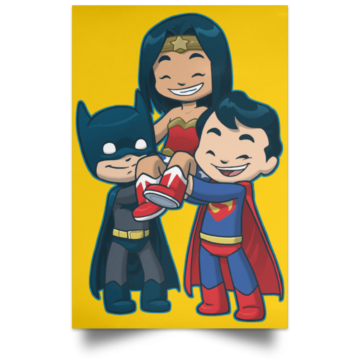 Housewares Athletic Gold / 12" x 18" Wonder Friends Portrait Poster