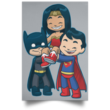 Housewares Grey / 12" x 18" Wonder Friends Portrait Poster