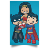 Housewares Turquoise / 12" x 18" Wonder Friends Portrait Poster