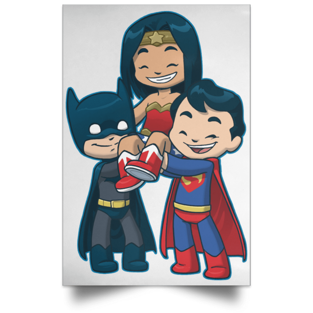 Housewares White / 12" x 18" Wonder Friends Portrait Poster