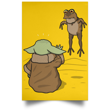 Housewares Athletic Gold / 12" x 18" Wrong Toad Portrait Poster