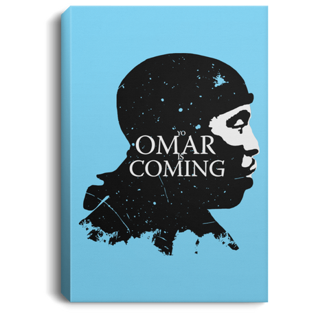 Housewares Columbia Blue / 8" x 12" Yo Omar Is Coming Premium Portrait Canvas