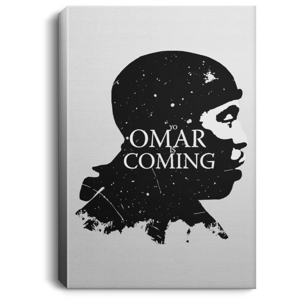Housewares White / 8" x 12" Yo Omar Is Coming Premium Portrait Canvas