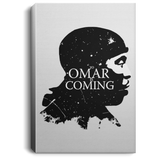 Housewares White / 8" x 12" Yo Omar Is Coming Premium Portrait Canvas