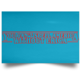 Housewares Turquoise / 18" x 12" You Cant Spell America Without Erica Landscape Poster
