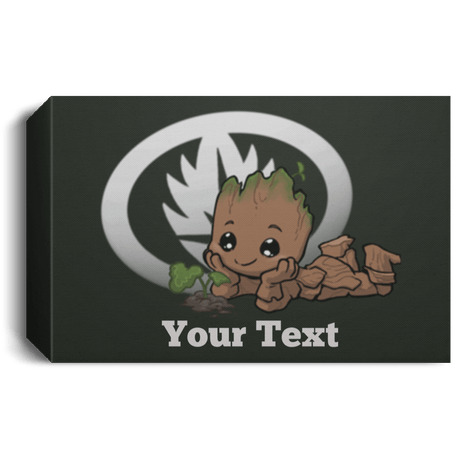 Housewares Forest / 24" x 16" Young Hero Groot Personalized Landscape Canvas