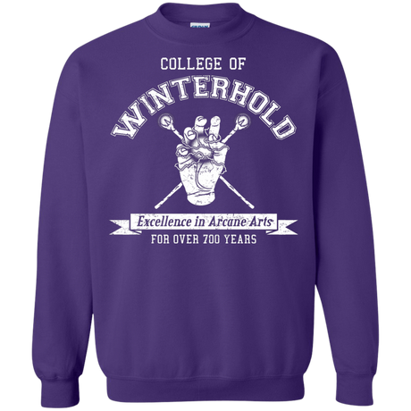 Mens_Crewneck Sweatshirts Purple / Small College of Winterhold Crewneck Sweatshirt