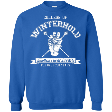 Mens_Crewneck Sweatshirts Royal / Small College of Winterhold Crewneck Sweatshirt