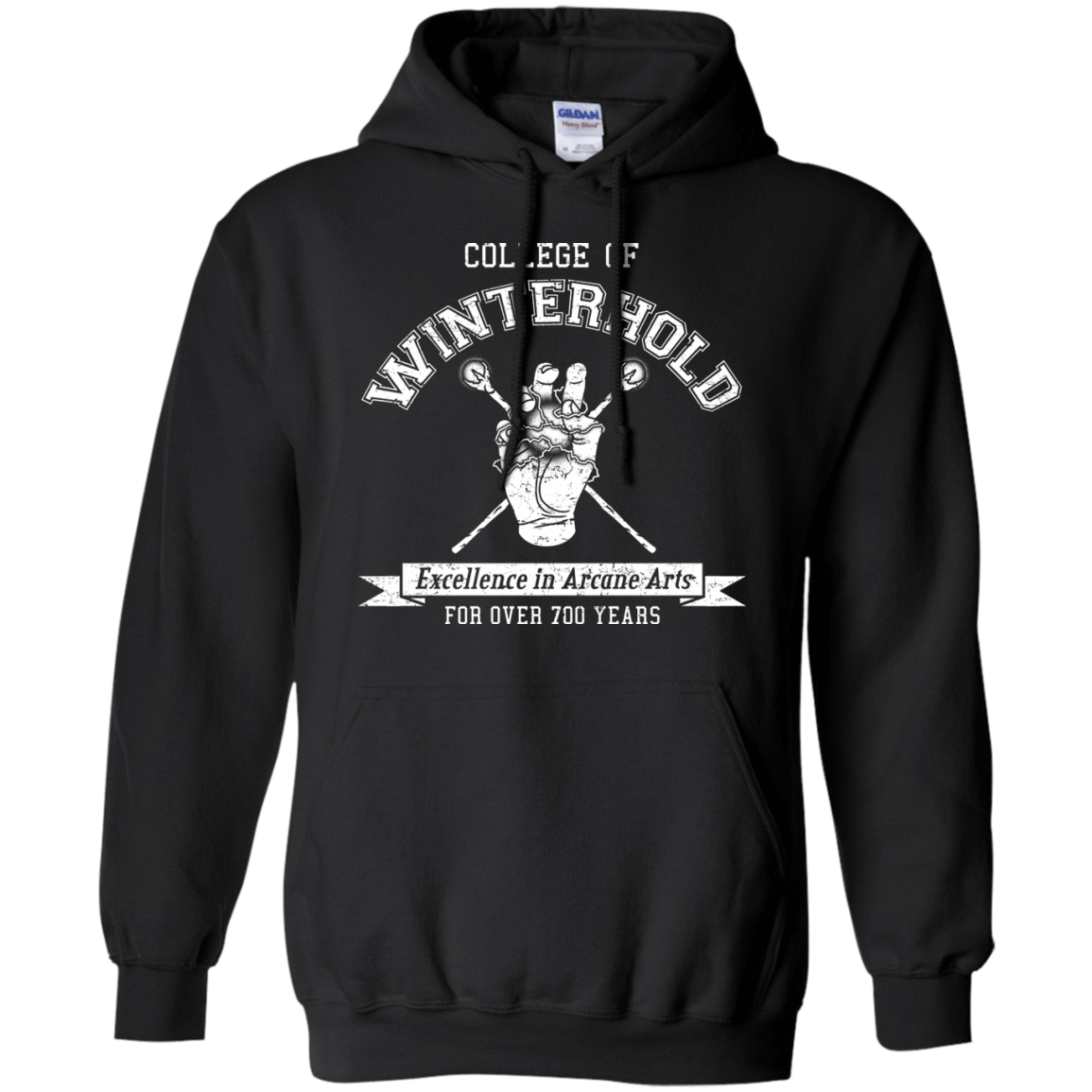 Mens_Hoodie Sweatshirts Black / Small College of Winterhold Pullover Hoodie
