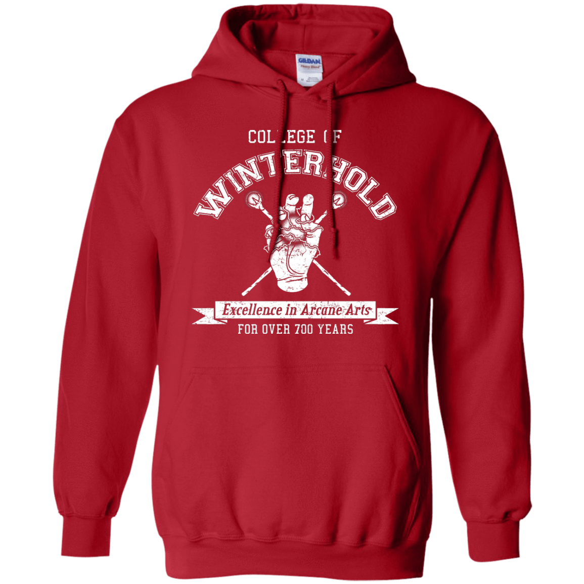 Mens_Hoodie Sweatshirts Red / Small College of Winterhold Pullover Hoodie