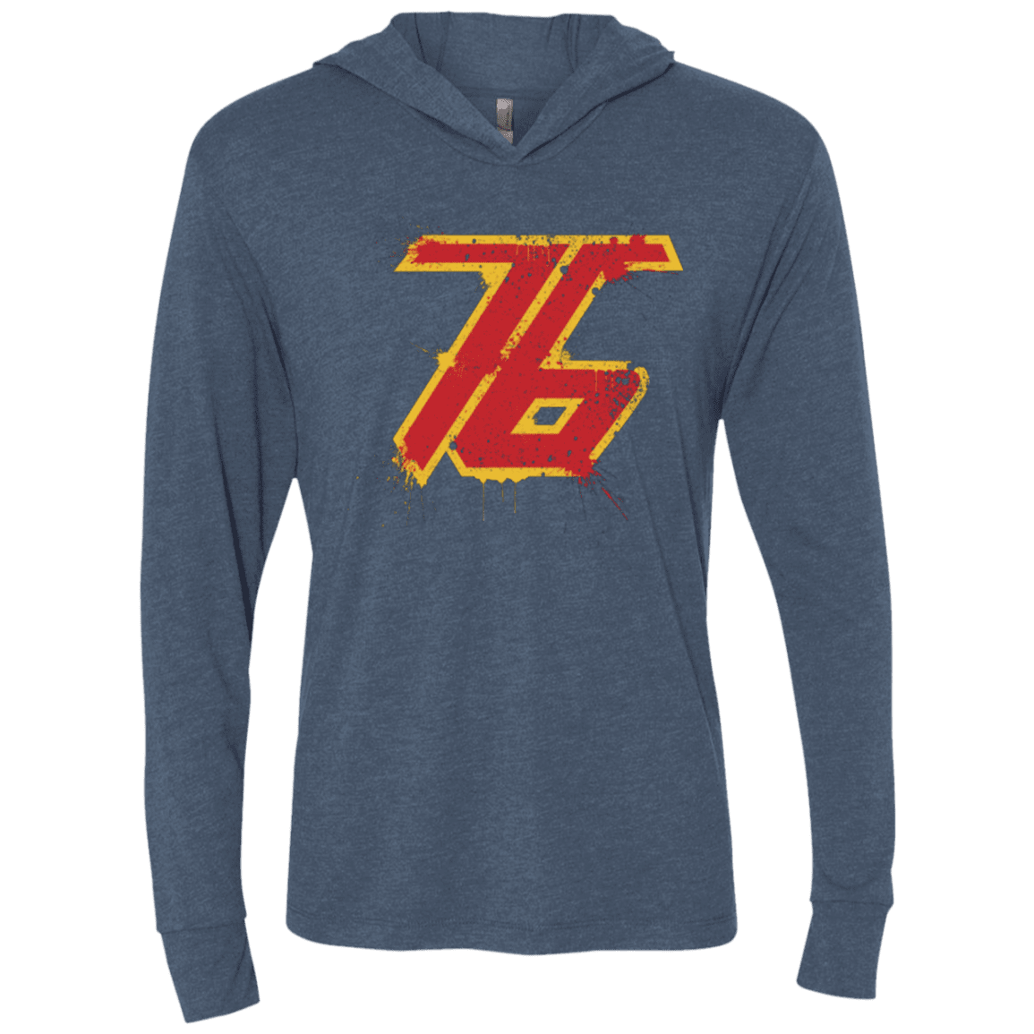 Soldier 76 Triblend Long Sleeve Hoodie Tee SK
