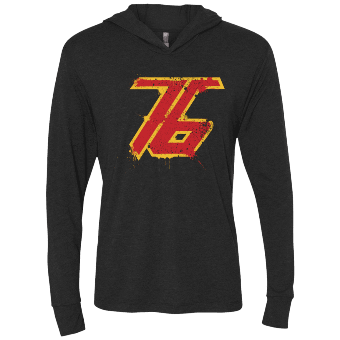 Soldier 76 Triblend Long Sleeve Hoodie Tee SK