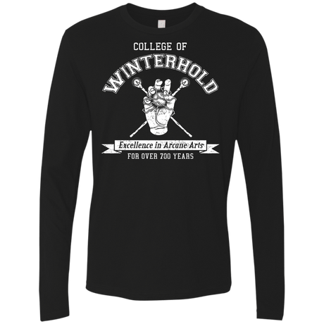 Mens_Premium Longsleeves Black / Small College of Winterhold Men's Premium Long Sleeve